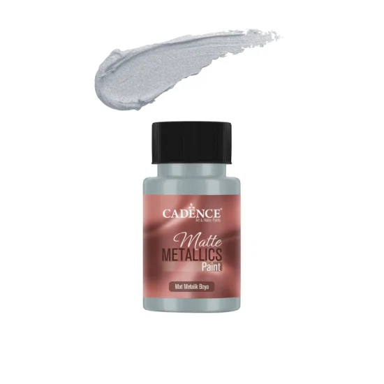 Cadence Mat Metalik Boya MMB18 Kül Gri 50ml