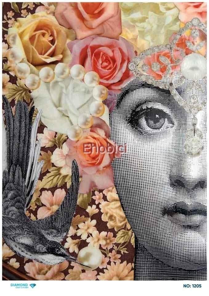 Diamond Pirinç Dekopaj Kağıdı - 1205