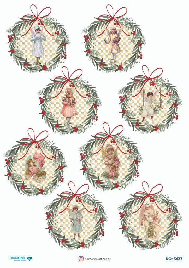 Diamond Pirinç Dekopaj Kağıdı - 3637