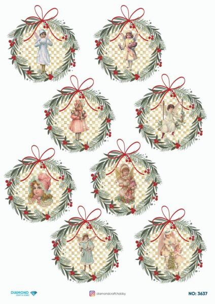 Diamond Pirinç Dekopaj Kağıdı - 3637