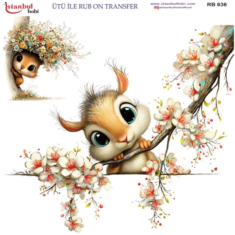 Ütü ile Rub On Transfer Kağıdı 30x30cm RB-636