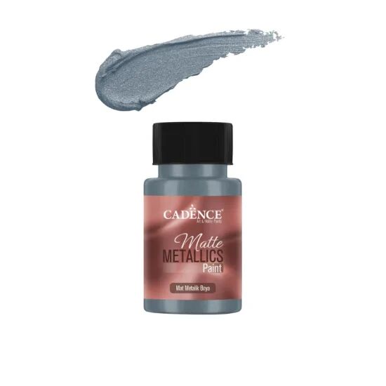 Cadence Mat Metalik Boya MMB19 Gümüş Mavi 50ml