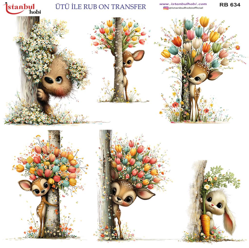 Ütü ile Rub On Transfer Kağıdı 30x30cm RB-634