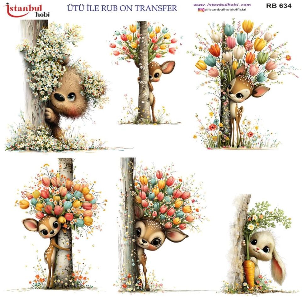 Ütü ile Rub On Transfer Kağıdı 30x30cm RB-634
