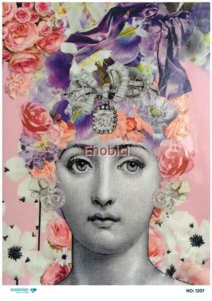 Diamond Pirinç Dekopaj Kağıdı - 1207