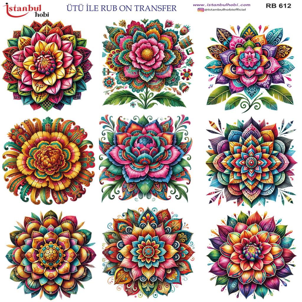 Ütü ile Rub On Transfer Kağıdı 30x30cm RB-612