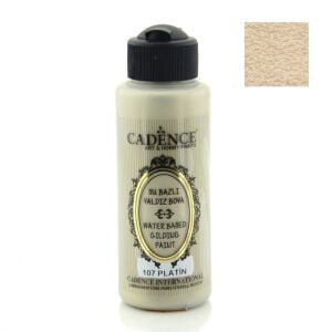 Cadence Su Bazlı Yaldız Boya 107 Platin 120ML