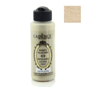 Cadence Su Bazlı Yaldız Boya 107 Platin 120ML