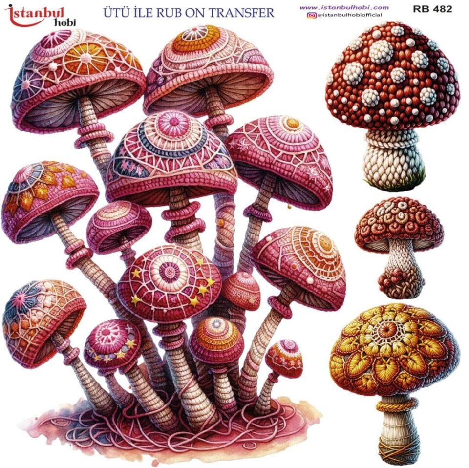 Ütü ile Rub On Transfer Kağıdı 30x30cm RB-482
