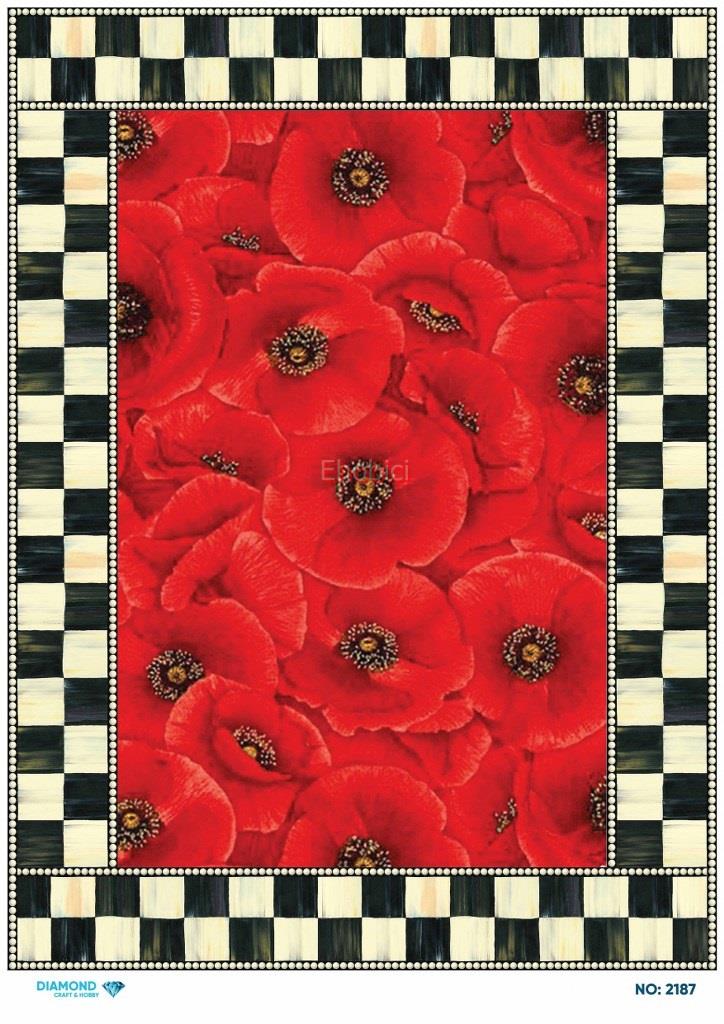 Diamond Pirinç Dekopaj Kağıdı - 2187