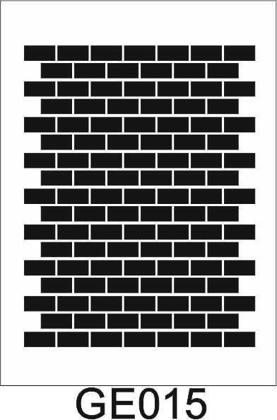 Geometrik Desenler Stencil Şablon (35x50) GE-015