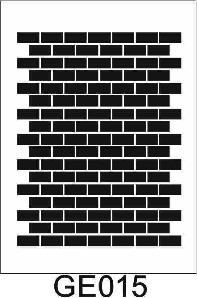 Geometrik Desenler Stencil Şablon (35x50) GE-015