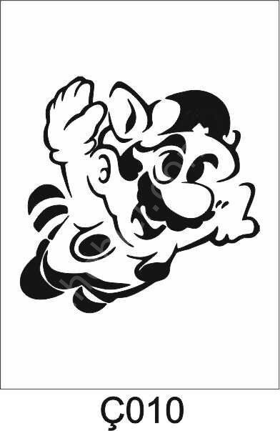 Çocuk Desen Stencil Şablon (21x30) Ç-010