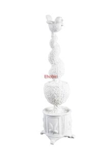 Polyester Kıvrımlı Çubukta Kuş 46x10cm HYK643