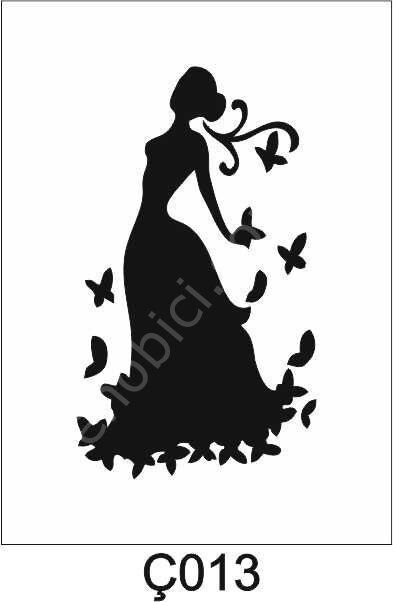 Çocuk Desen Stencil Şablon (21x30) Ç-013