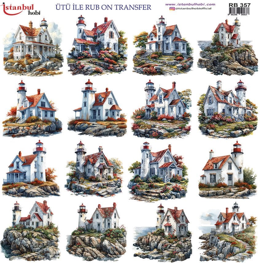Ütü ile Rub On Transfer Kağıdı 30x30cm RB-357