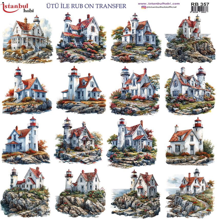 Ütü ile Rub On Transfer Kağıdı 30x30cm RB-357