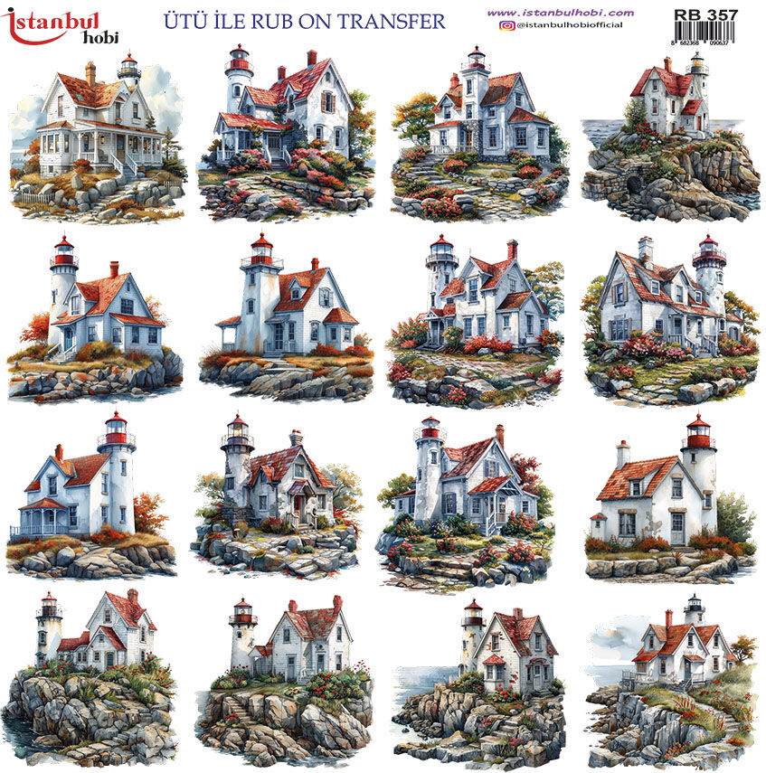 Ütü ile Rub On Transfer Kağıdı 30x30cm RB-357