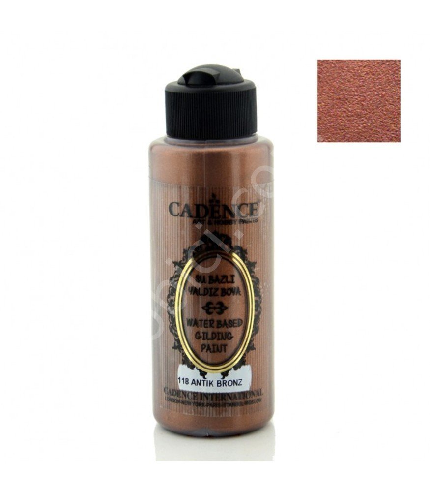 Cadence Su Bazlı Yaldız Boya 118 Antik Bronz 120ML