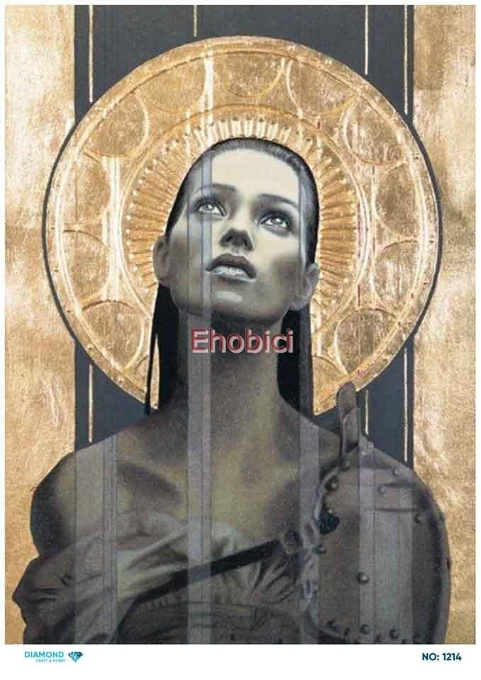 Diamond Pirinç Dekopaj Kağıdı - 1214