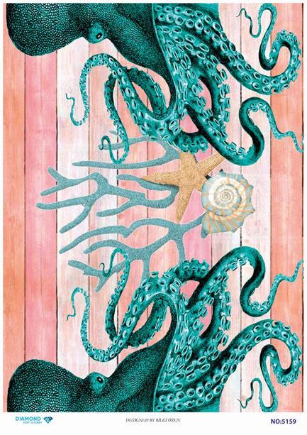 Diamond Pirinç Dekopaj Kağıdı - 5159