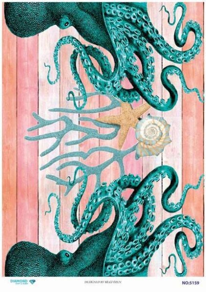 Diamond Pirinç Dekopaj Kağıdı - 5159