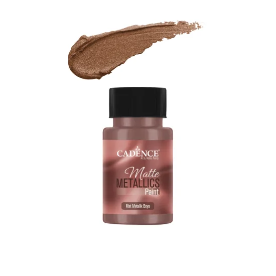 Cadence Mat Metalik Boya MMB28 Çikolata 50ml