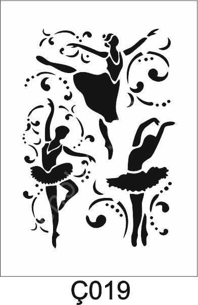 Çocuk Desen Stencil Şablon (21x30) Ç-019