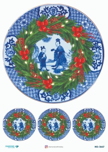 Diamond Pirinç Dekopaj Kağıdı - 3647