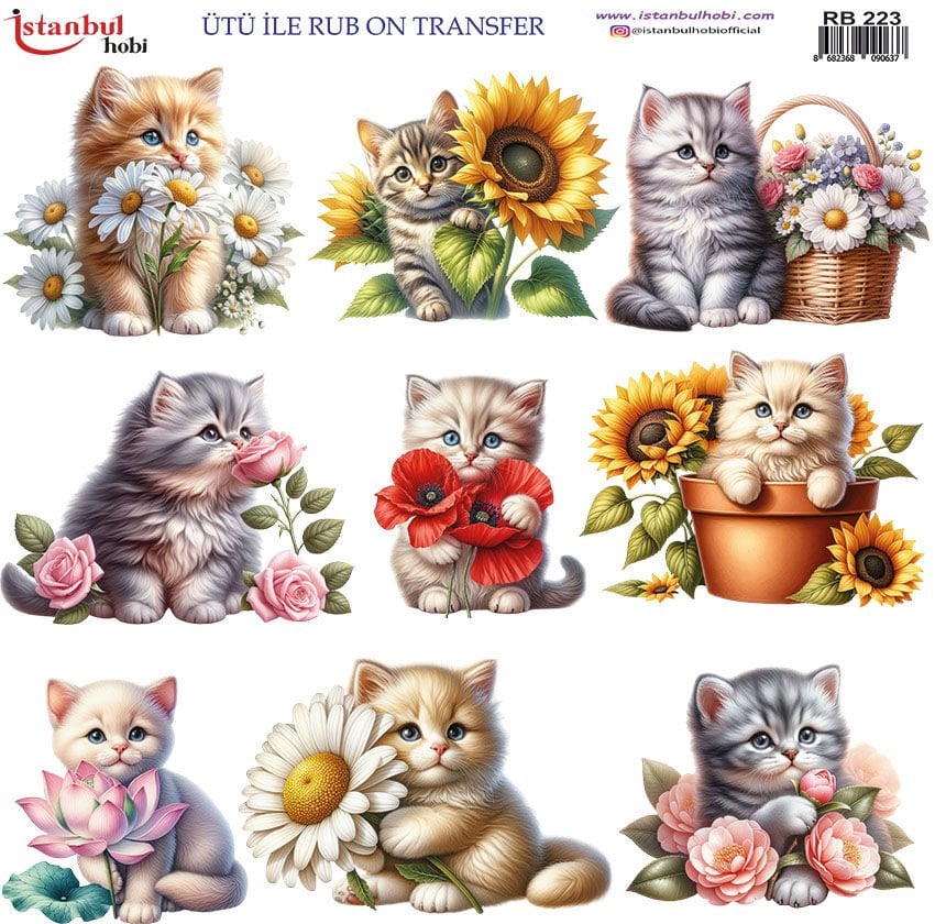 Ütü ile Rub On Transfer Kağıdı 30x30cm RB-223
