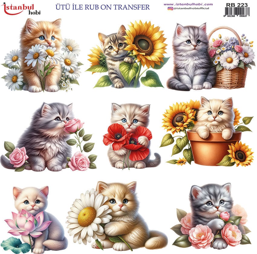 Ütü ile Rub On Transfer Kağıdı 30x30cm RB-223