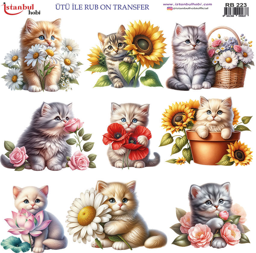 Ütü ile Rub On Transfer Kağıdı 30x30cm RB-223