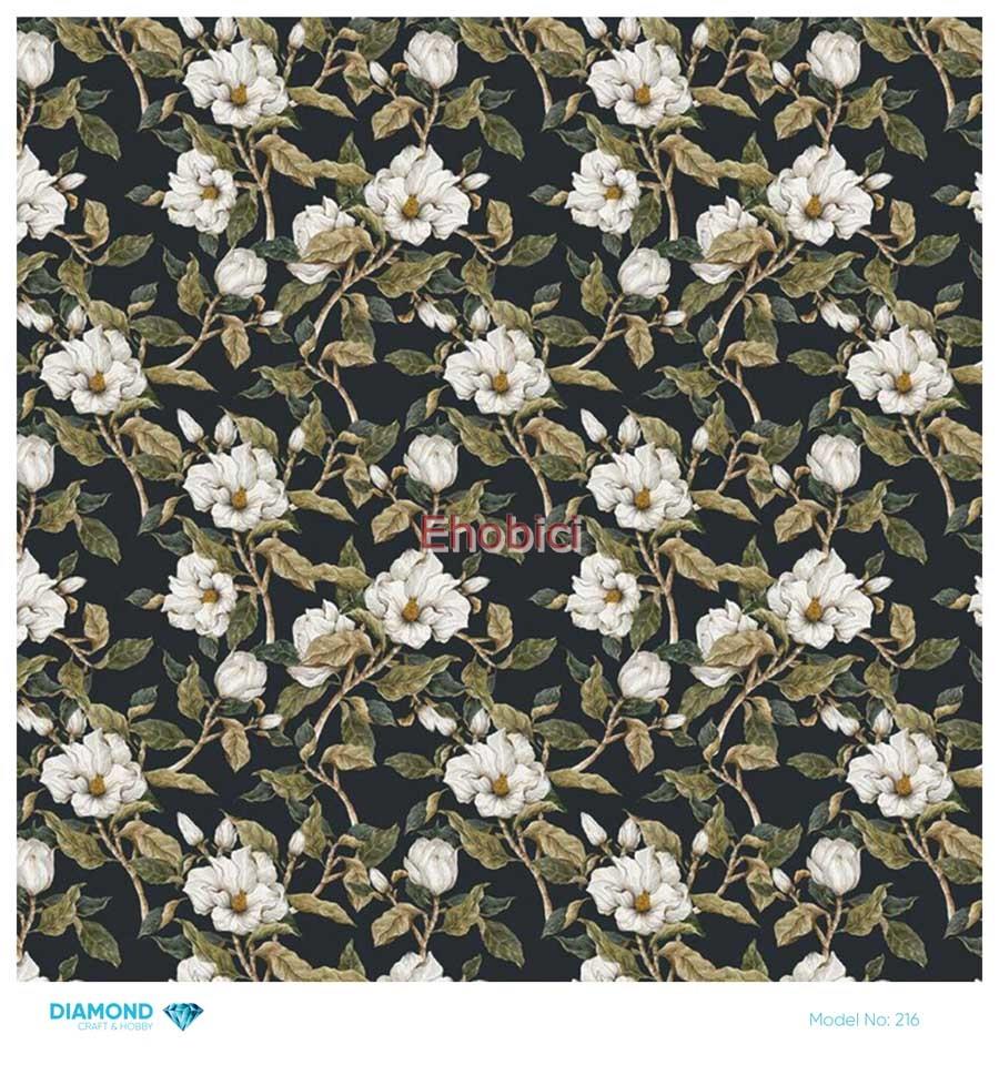 Diamond Pirinç Dekopaj Kağıdı - 216 - 30x30