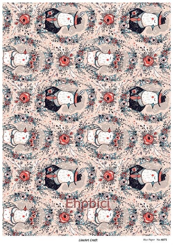 Lineart Pirinç Dekopaj Kağıdı - 4075