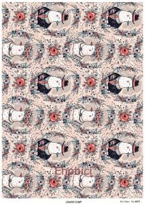 Lineart Pirinç Dekopaj Kağıdı - 4075