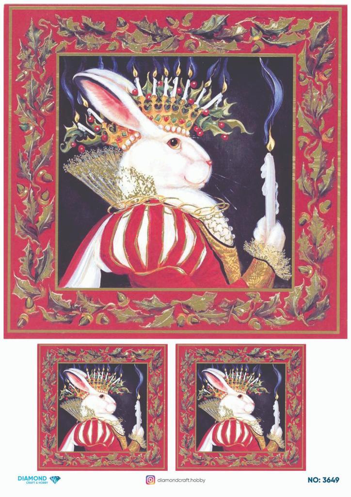 Diamond Pirinç Dekopaj Kağıdı - 3649