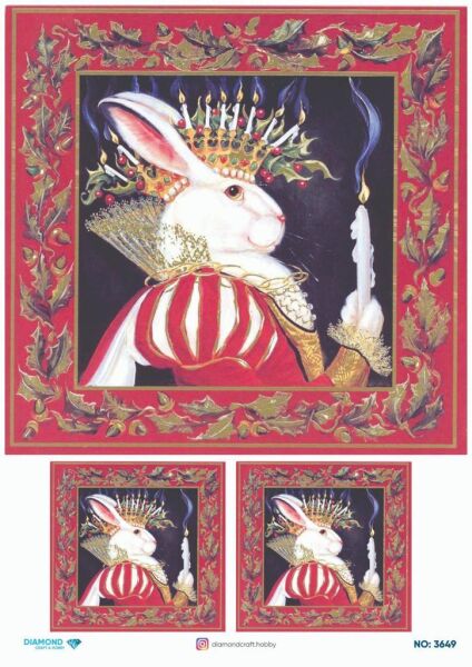 Diamond Pirinç Dekopaj Kağıdı - 3649