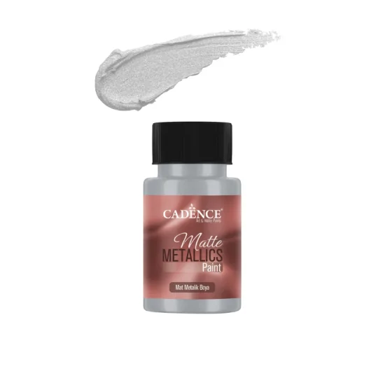 Cadence Mat Metalik Boya MMB31 Gümüş 50ml