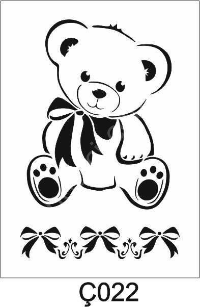 Çocuk Desen Stencil Şablon (21x30) Ç-022