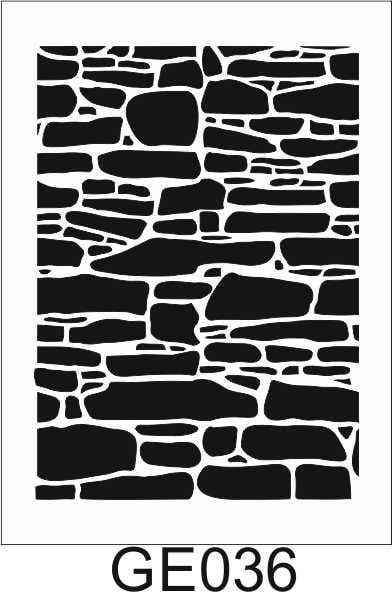 Geometrik Desenler Stencil Şablon (25x35) GE-036