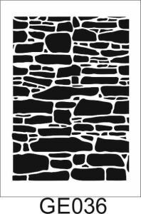 Geometrik Desenler Stencil Şablon (25x35) GE-036
