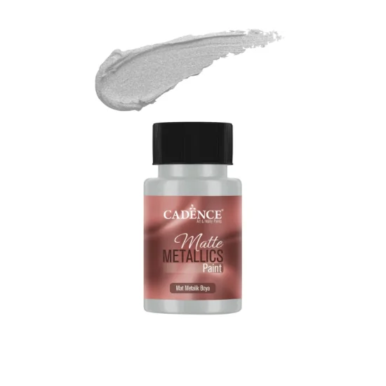 Cadence Mat Metalik Boya MMB32 Açık Gri 50ml