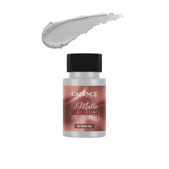Cadence Mat Metalik Boya MMB32 Açık Gri 50ml