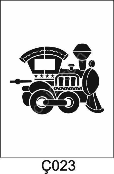 Çocuk Desen Stencil Şablon (21x30) Ç-023