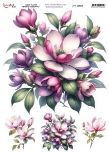 Pirinç Dekopaj Kağıdı 30x42cm PT-4083 Çiçek