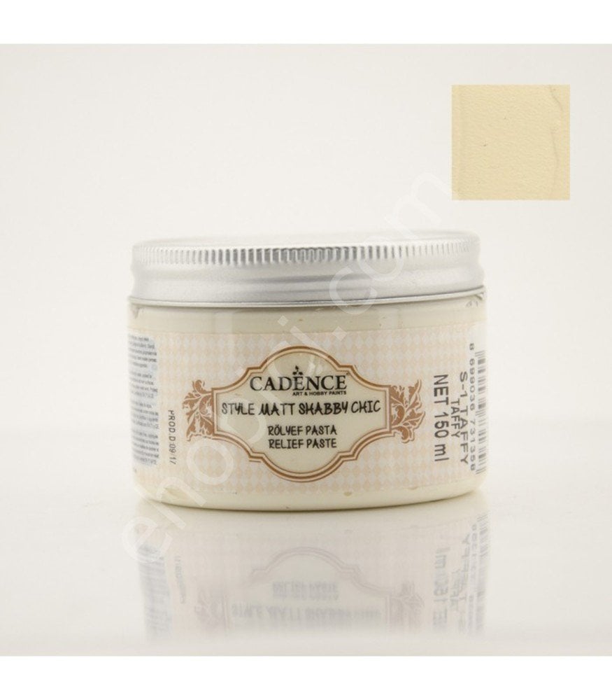 Cadence Shabby Chic Renkli Rölyef Pasta 150ml SR01 Taffy