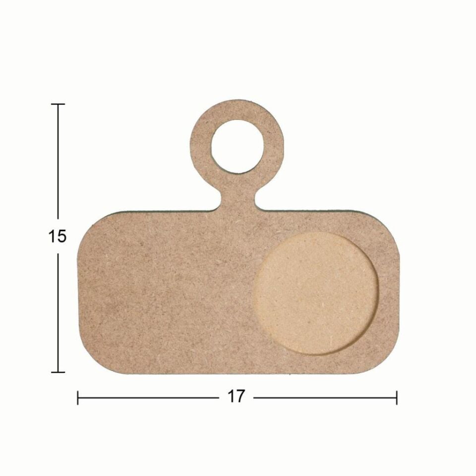 Ahşap Sunumluk 17x15cm L384