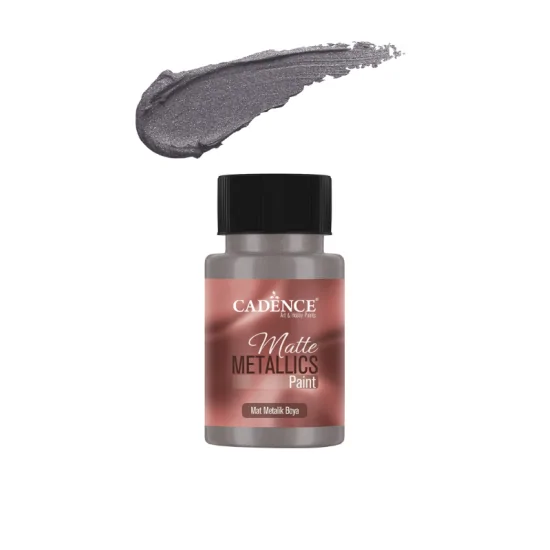 Cadence Mat Metalik Boya MMB33 Antik Gümüş 50ml