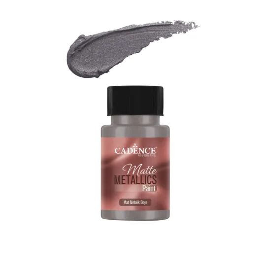 Cadence Mat Metalik Boya MMB33 Antik Gümüş 50ml