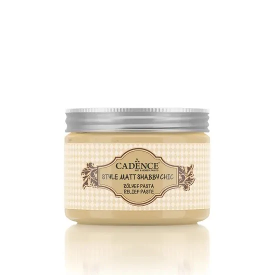 Cadence Shabby Chic Renkli Rölyef Pasta SR02 Açık Sarı 150ml